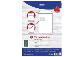 Versandtaschen C4 m.F. ws 10St - VPE: 10
