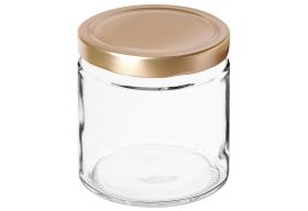 DOSEN-ZENTRALE Hochrandglas 410ml m. Cap 82mm - VPE: 6