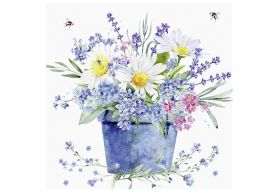 TI-FLAIR  Serviette 33x33cm Blumentopf - 12 VPE