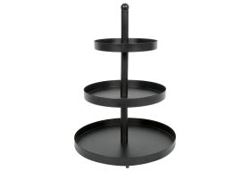 Etagere 3stufig schwarz