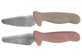 FILIBABBA  Kindermesser W-Grey&Rose 2PA