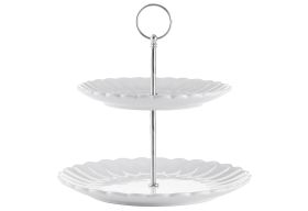 PRICE & KENSINGTON  Etagere Luxe 2stufig weiß