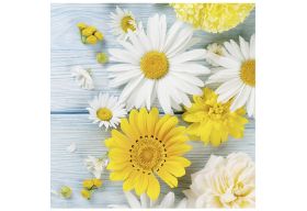 TI-FLAIR  Serviette 33x33 Gartenblumen - 12 VPE