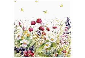 TI-FLAIR  Serviette 33x33cm Blumenwiese - 12 VPE