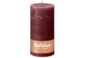 BOLSIUS  Kerze Rustik 20x10cm samtrot - 4 VPE