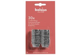 BOLSIUS  Alu Manschette silber 30St - 24 VPE