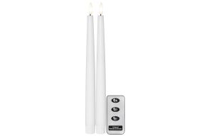 STAR TRADING  Kerze LED 2,1x28,5cm weiß 2SZ