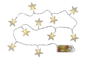 Lichterkette Sterne 10 LED 1m - 24 VPE