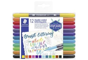 STAEDTLER  Brush letter duo Pinsel 12F - 5 VPE