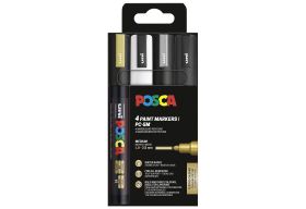 UNIBALL  Marker POSCA PC-5M SWGS 4SZ - 12 VPE