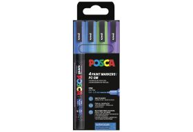 UNIBALL  Marker POSCA PC-3M Glit co 4SZ - 12 VPE