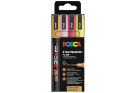 UNIBALL  Marker POSCA PC-3M Glit wa 4SZ - 12 VPE