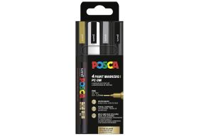 UNIBALL  Marker POSCA PC-3M SWGS 4SZ - 12 VPE