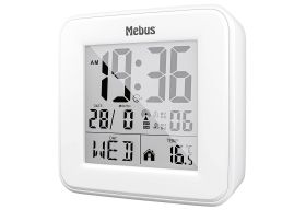 MEBUS  MEB Funkwecker digital weiß