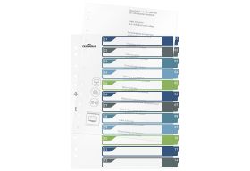 DURABLE  Register A4+ 1-12 farbig 12tlg - 10 VPE