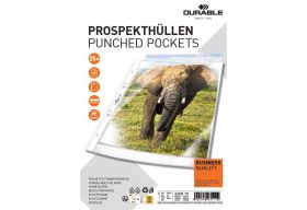 DURABLE  Prospekthülle A5 genarbt 25St - 4 VPE
