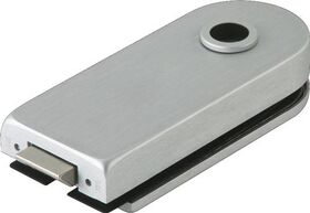 Glastürschloss STUDIO Rondo LM silber elox.UV DIN L/R DORMA-GLAS