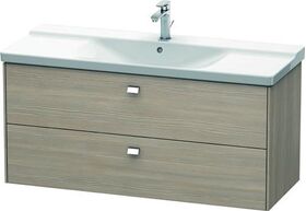 Duravit Waschtischunterbau BRIOSO Griffe chrom 561x1220x479mm pine silver