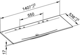Keuco Keramik-Doppel-WT EDITION 11 1407x17x538mm m 2x3L-Boh we