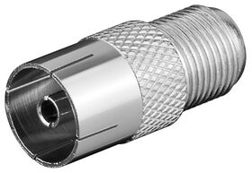 F-Adapter: F-Buchse > Koax-Buchse- VPE: 10