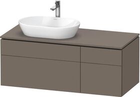 Duravit Waschtischunterbau L-CUBE 1220x482x550mm fla gr sdm o ES