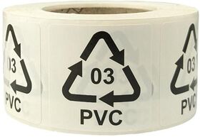 Etiketten f.Italien Maße 35x35mm Haftfolie weiß selbstklebend Aufdruck 03 PVC - VPE: 2