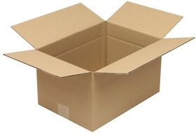 Faltkarton 1-wellig Höhenrillung Maße 350x250x200mm C4 Qualität 1.20 C braun - VPE: 25