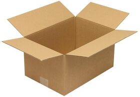 Faltkarton 1-wellig Höhenrillung Maße 330x235x175mm C4 Qualität 1.20 B braun - VPE: 25
