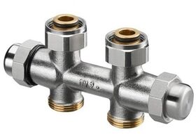 OV Verschraubung Multiflex FQ 3/4Zoll ÜMx3/4Zoll AG Durchgang MS vernickel