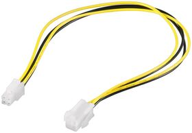 PC Stromkabel Verlängerung ATX12 P4, 4 Pin, 0.4m- VPE: 1