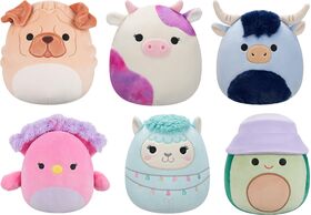 Squishmallows 19cm sort. (W18-23, roll.)