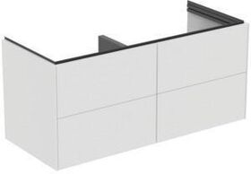 IDS Doppel-Waschtischunterschrank CONCA 4 Au o Platte 1200x370x505mm weiß matt IDEAL STANDARD
