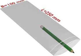 Druckverschlussbeutel Maße 100x250mm Stärke 50µ PE transparent TRANSPAK - VPE: 1000