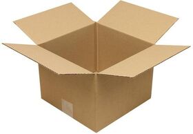 Faltkarton 1-wellig Höhenrillung Maße250x250x190mm Qualität1.20 B braun TRANSPAK - VPE: 25