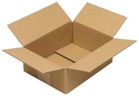 Faltkarton 1-wellig Höhenrillung Maße 230x170x80mm Qualität1.20 B braun TRANSPAK - VPE: 50