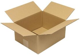 Faltkarton 1-wellig Höhenrillung Maße270x220x130mm Qualität1.20 B braun TRANSPAK - VPE: 50