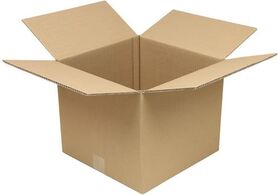 Faltkarton 2-wellig Maße 350x350x300mm Qualität 2.2BC braun TRANSPAK - VPE: 20