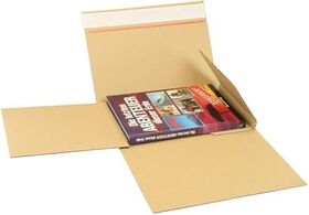 Buchverpackung Drehfix SK-Verschluss Maße 315x230x10-100mm Q.1.20 B A4 braun - VPE: 50