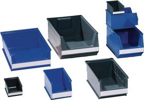 Sichtlagerkasten L230/200xB150xH130mm PE blau LOCKWEILER