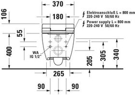Duravit Dusch-WC-Sitz VIU SensoWash Slim 370x542mm weiß