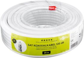 120 dB SAT-Koaxialkabel, 4x geschirmt, 20m- VPE: 1