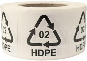 Etiketten f.Italien Maße 35x35mm Haftfolie weiß selbstklebend Aufdruck 02 HDPE - VPE: 2