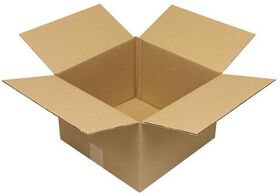 Faltkarton 1-wellig Höhenrillung Maße300x300x200mm Qualität1.20 B braun TRANSPAK - VPE: 25