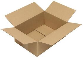 Faltkarton 1-wellig Höhenrillung Maße 305x215x120mm A4 Qualität 1.20 B braun - VPE: 25