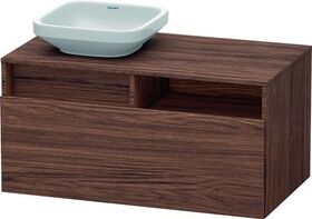 Duravit Waschtischunterbau DURASTYLE 550x1000x500mm Auss li nussbaum dunkel