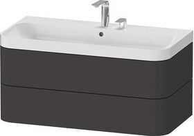 Duravit WTU HAPPY D.2 PLUS 975x490mm m UB 2 HL graphit supermatt
