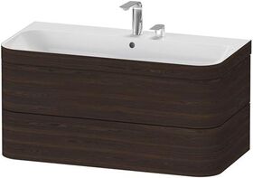 Duravit WTU HAPPY D.2 PLUS 975x490mm m UB 2 HL nussbaum gebürstet