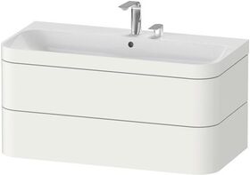 Duravit WTU HAPPY D.2 PLUS 975x490mm m UB 2 HL weiß seidenmatt