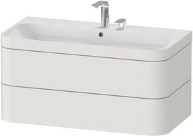 Duravit WTU HAPPY D.2 PLUS 975x490mm m UB 2 HL No weiß seidenmatt