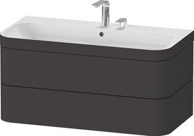 Duravit WTU HAPPY D.2 PLUS 975x490mm m UB 2 HL graphit supermatt